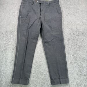 Sid Mashburn Pants Mens Size 36x27‎ Grey Cotton Chino Trousers Zipper Fly